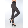 Isadora Paccini NY Women's Black Snake Leggings